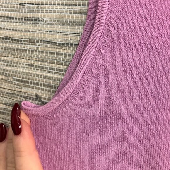 NWT!  CABLE & GAUGE - Size Large - Lavender 20 Inch Length Top - New! - Picture 4 of 6